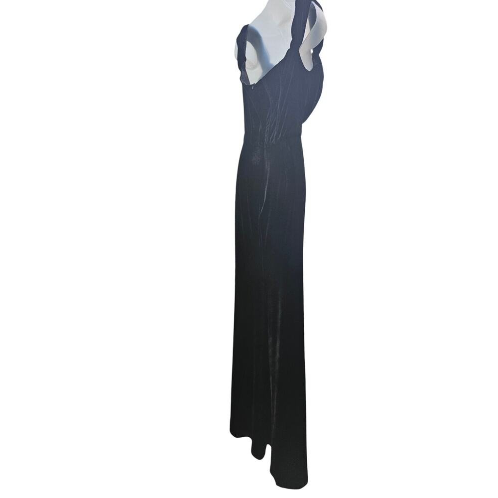 Black Velvet-like Ball Gown Gorgeous Tall Floor Length Medium? See Description - Picture 8 of 8